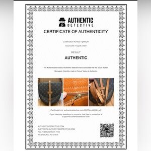 COA (Certicate of Authentication)